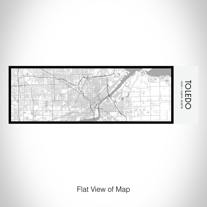 Rendered View of Toledo Ohio Map on 10oz Stainless Steel Insulated Cup in Classic with Sliding Lid