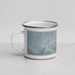 Left View Custom Tonopah Nevada Map Enamel Mug in Afternoon