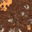 Tonopah Nevada Map Print in Ember Style Zoomed In Close Up Showing Details