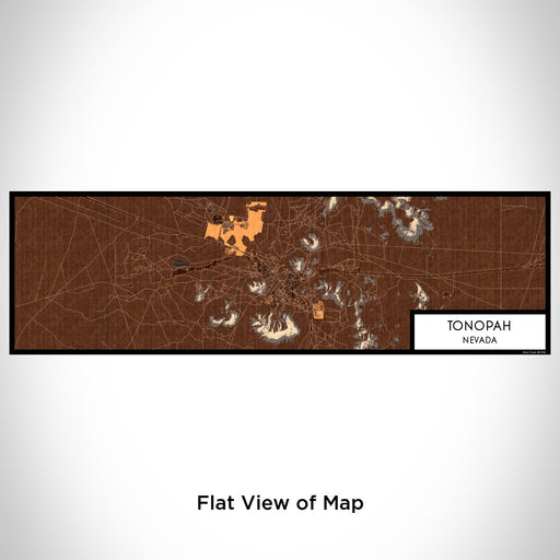 Flat View of Map Custom Tonopah Nevada Map Enamel Mug in Ember