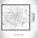 Rendered View of Topeka Kansas Map on 20oz Stainless Steel Insulated Bottle with Bamboo Top with printed classic style map
