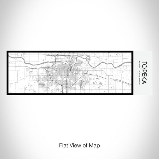 Rendered View of Topeka Kansas Map on 10oz Stainless Steel Insulated Cup in Classic with Sliding Lid