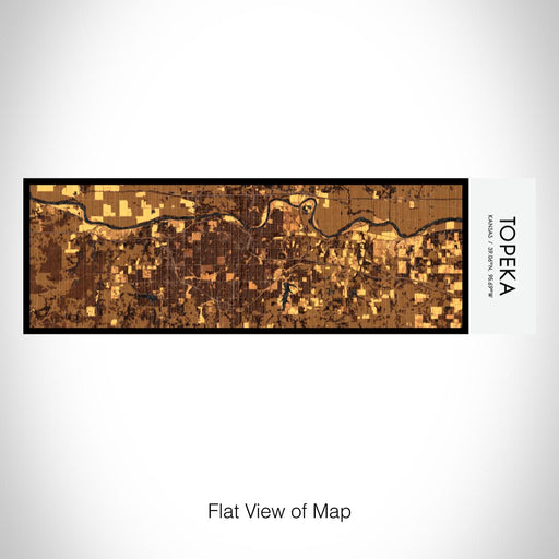 Rendered View of Topeka Kansas Map on 10oz Stainless Steel Insulated Cup in Ember with Sliding Lid