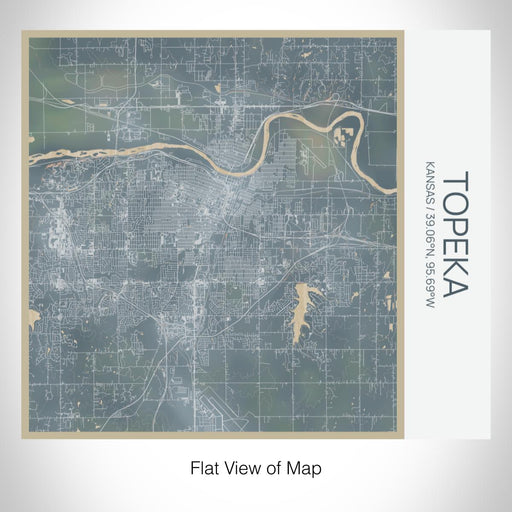 Rendered View of Topeka Kansas Map on 17oz Stainless Steel Insulated Tumbler in Afternoon Map Style