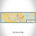 Flat View of Map Custom Torrington Wyoming Map Enamel Mug in Woodblock