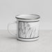 Left View Custom Townsend Montana Map Enamel Mug in Classic