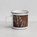 Left View Custom Townsend Montana Map Enamel Mug in Ember