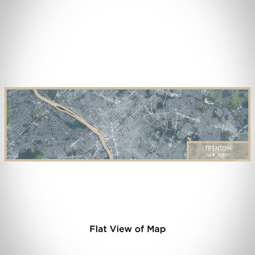 Flat View of Map Custom Trenton New Jersey Map Enamel Mug in Afternoon