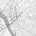 Trenton New Jersey Map Print in Classic Style Zoomed In Close Up Showing Details