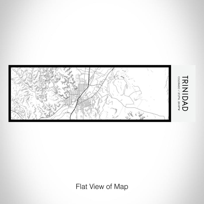 Rendered View of Trinidad Colorado Map on 10oz Stainless Steel Insulated Cup in Classic with Sliding Lid