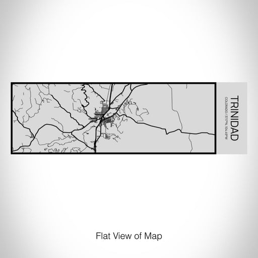 Rendered View of Trinidad Colorado Map on 10oz Stainless Steel Insulated Cup with Sipping Lid