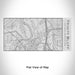 Rendered View of Trinity Bluff Fort Worth Map Engraving on 17oz Stainless Steel Insulated Cola Bottle