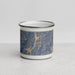 Front View Custom Trinity Lake California Map Enamel Mug in Afternoon