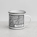 Right View Custom Trinity Lake California Map Enamel Mug in Classic