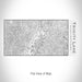 Rendered View of Trinity Lake California Map on 17oz Stainless Steel Insulated Cola Bottle in White