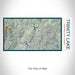 Rendered View of Trinity Lake California Map on 17oz Stainless Steel Insulated Bottle with printed woodblock style map