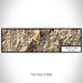 Flat View of Map Custom Trinity Lake California Map Enamel Mug in Ember