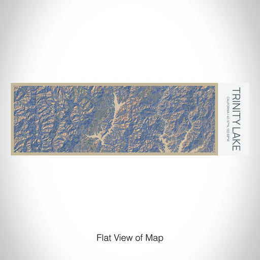 Rendered View of Trinity Lake California Map on 10oz Stainless Steel Insulated Cup in Afternoon with Sliding Lid