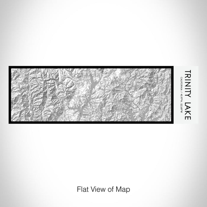 Rendered View of Trinity Lake California Map on 10oz Stainless Steel Insulated Cup in Classic with Sliding Lid