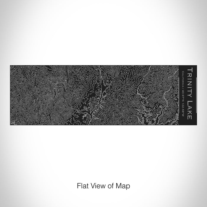 Rendered View of Trinity Lake California Map on 10oz Stainless Steel Insulated Cup with Sliding Lid in Black