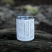 Trinity Lake California Custom City Map Inscription Coordinates on 10oz Stainless Steel Insulated Cup with Sliding Lid in White