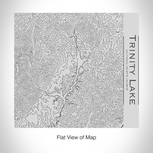 Rendered View of Trinity Lake California Map on 17oz Stainless Steel Insulated Tumbler