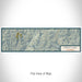 Flat View of Map Custom Trinity Lake California Map Enamel Mug in Woodblock