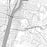 Troy New York Map Print in Classic Style Zoomed In Close Up Showing Details