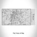 Rendered View of Troy New York Map Engraving on 17oz Stainless Steel Insulated Cola Bottle
