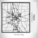 Rendered View of Troy Ohio Map on 17oz Stainless Steel Insulated Tumbler in Matte White with Tactile Lines
