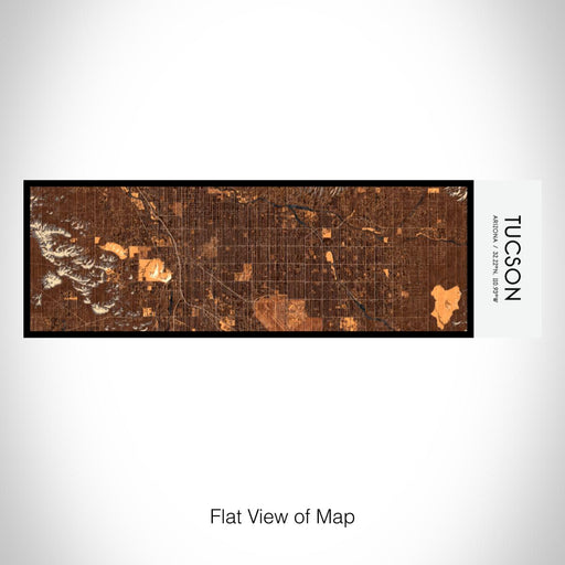 Rendered View of Tucson Arizona Map on 10oz Stainless Steel Insulated Cup in Ember with Sliding Lid