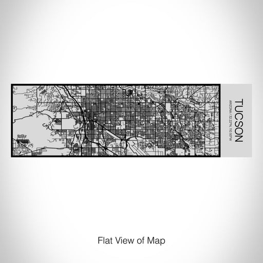 Rendered View of Tucson Arizona Map on 10oz Stainless Steel Insulated Cup with Sipping Lid