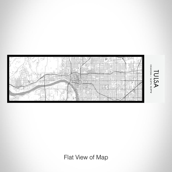 Rendered View of Tulsa Oklahoma Map on 10oz Stainless Steel Insulated Cup in Classic with Sliding Lid