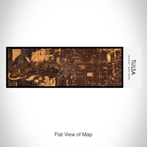 Rendered View of Tulsa Oklahoma Map on 10oz Stainless Steel Insulated Cup in Ember with Sliding Lid