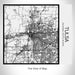 Rendered View of Tulsa Oklahoma Map on 17oz Stainless Steel Insulated Tumbler in Matte White with Tactile Lines