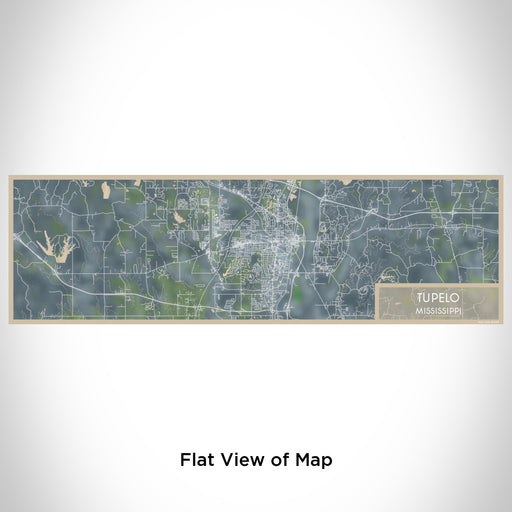 Flat View of Map Custom Tupelo Mississippi Map Enamel Mug in Afternoon