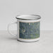 Left View Custom Tupelo Mississippi Map Enamel Mug in Afternoon