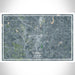 Tupelo Mississippi Map Print Landscape Orientation in Afternoon Style With Shaded Background