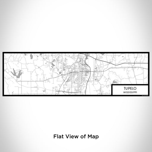 Flat View of Map Custom Tupelo Mississippi Map Enamel Mug in Classic