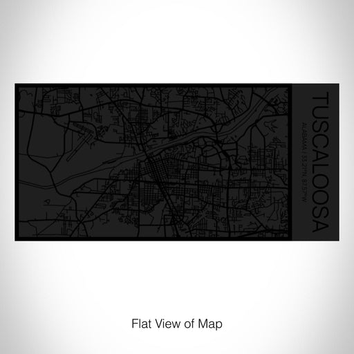 Rendered View of Tuscaloosa Alabama Map on 17oz Stainless Steel Insulated Cola Bottle in Stainless in Matte Black
