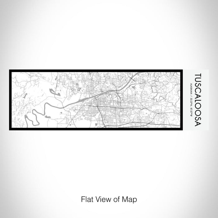 Rendered View of Tuscaloosa Alabama Map on 10oz Stainless Steel Insulated Cup in Classic with Sliding Lid