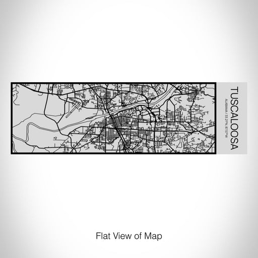 Rendered View of Tuscaloosa Alabama Map on 10oz Stainless Steel Insulated Cup with Sipping Lid