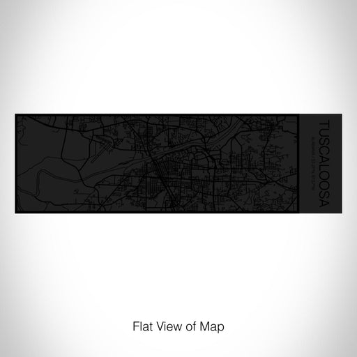 Rendered View of Tuscaloosa Alabama Map on 10oz Stainless Steel Insulated Cup in Matte Black with Sliding Lid