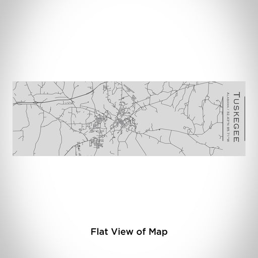 Rendered View of Tuskegee Alabama Map Engraving on 10oz Stainless Steel Insulated Cup with Sipping Lid