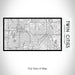 Rendered View of Twin Cities Minnesota Map on 17oz Stainless Steel Insulated Bottle with printed classic style map