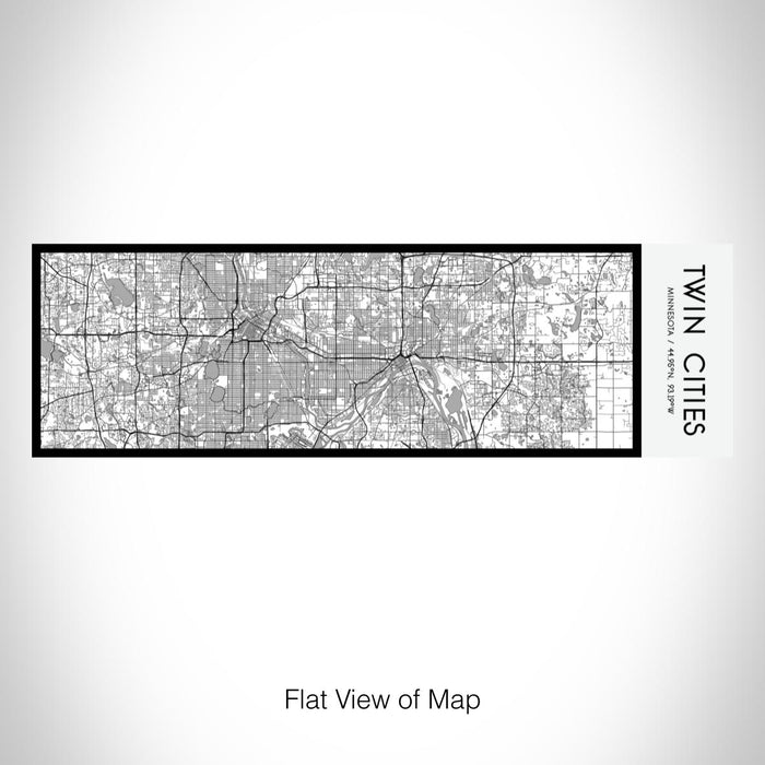 Rendered View of Twin Cities Minnesota Map on 10oz Stainless Steel Insulated Cup in Classic with Sliding Lid