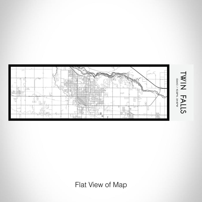 Rendered View of Twin Falls Idaho Map on 10oz Stainless Steel Insulated Cup in Classic with Sliding Lid
