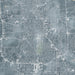 Tyler Texas Map Print in Afternoon Style Zoomed In Close Up Showing Details