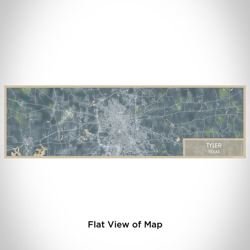 Flat View of Map Custom Tyler Texas Map Enamel Mug in Afternoon