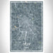 Tyler Texas Map Print Portrait Orientation in Afternoon Style With Shaded Background